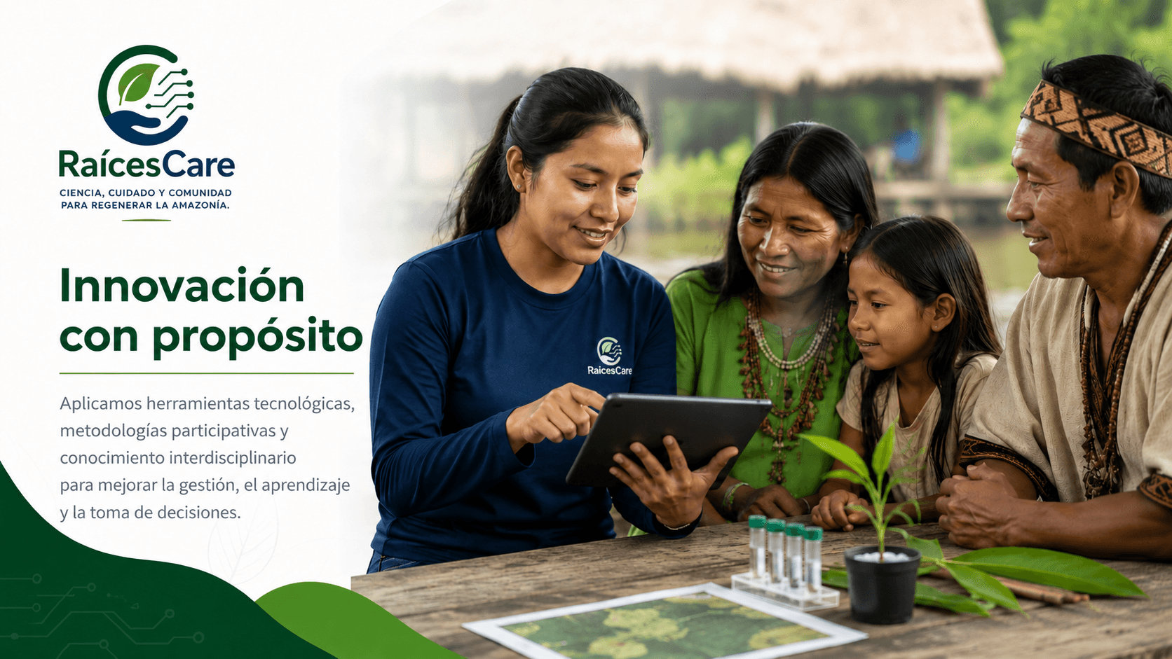 Innovación con propósito: Aplicamos herramientas tecnológicas, metodologías participativas y conocimiento interdisciplinario para mejorar la gestión, el aprendizaje y la toma de decisiones.